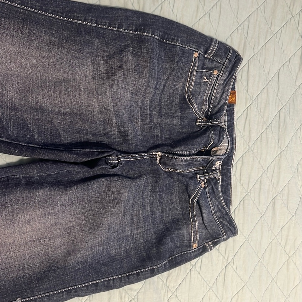 Women’s Aura instantly slimming mid rise bootcut jeans size 8 average